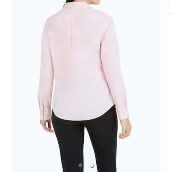 FOXCROFT The Hamptons, Button Down Blouse Light Pink Size 14P - Picture 3 of 7